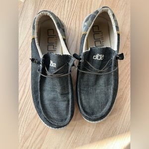 HeyDude Mens 11 Grey/Camo combination used in good condition